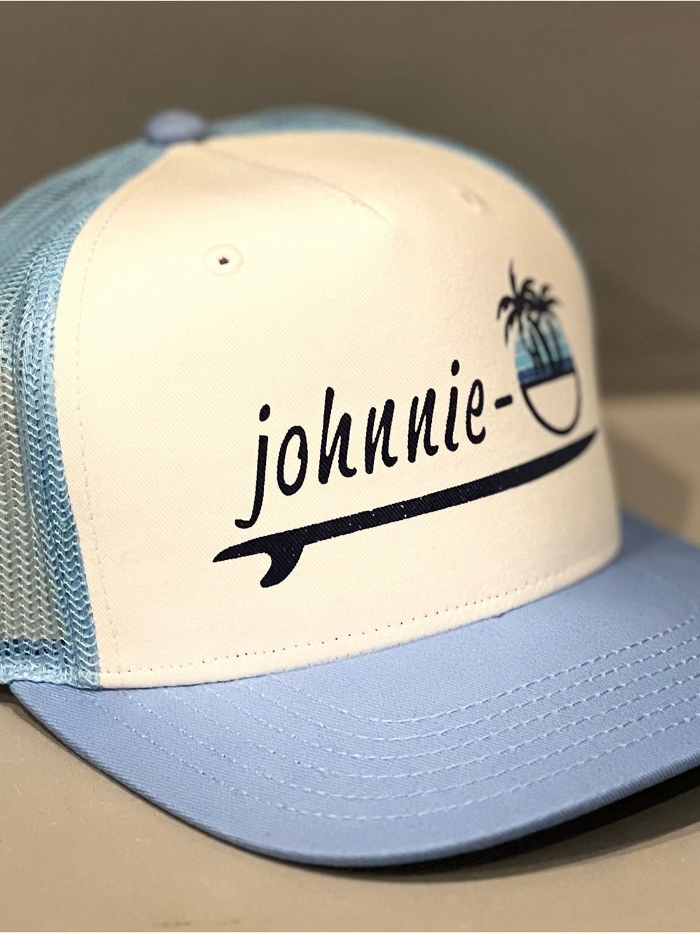 Jonnie-O Men's Light Blue & White Trucker Hat